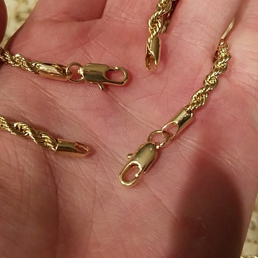 NWT Mens 30" Gold Angel & 24" P Ruby Bundle - Picture 7 of 8